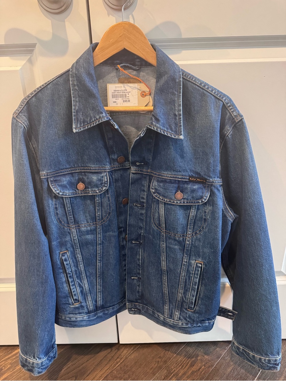 Nudie Jeans Danny Greasy Denim Jacket – Mid Blue